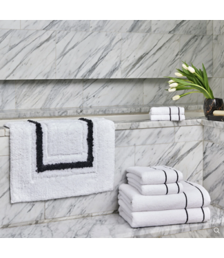 Kassatex Framed Stripe Bath Mat-available in 2 colors