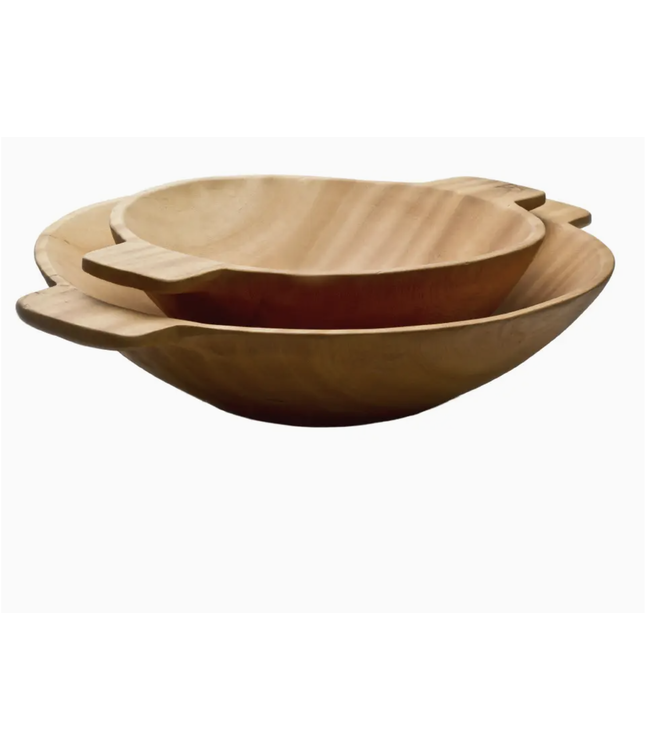 Wooden  15.5"Bowl with Handles