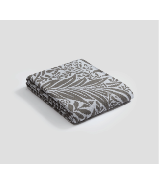 Larkspur Cotton Throw Blanket- Grey