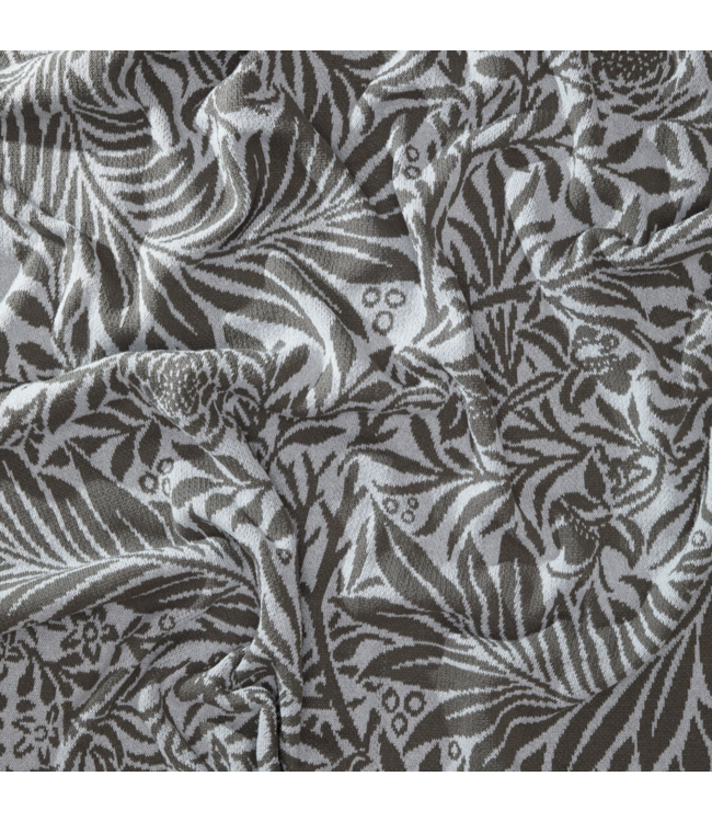 Larkspur Cotton Throw Blanket- Grey