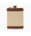 Brouk & Co. 8oz Canvas & Leather Flask