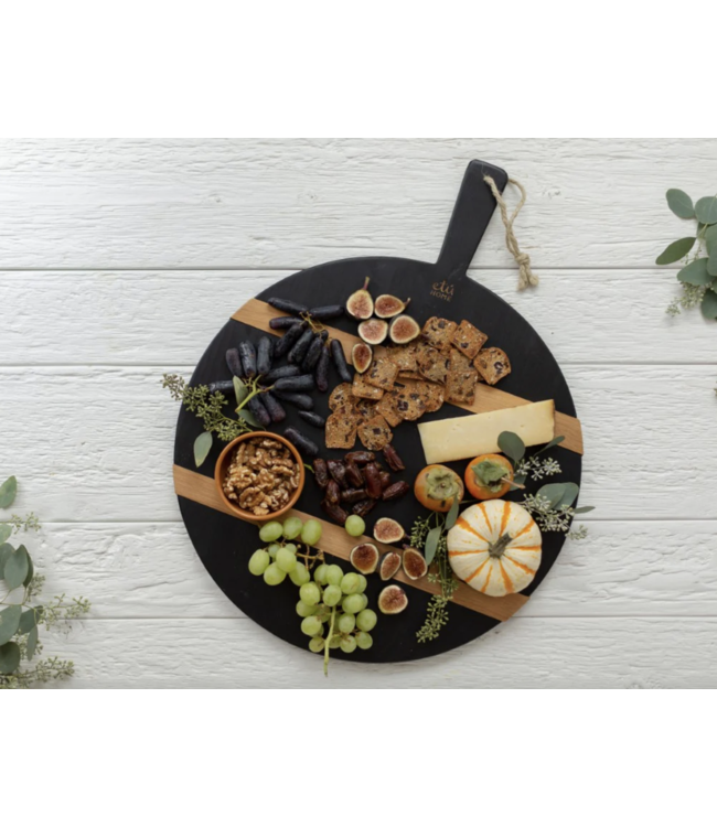Black Round Mod Charcuterie Board