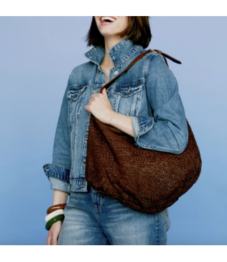 Stella Leather Tote-Black