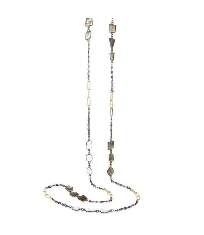Amanda (Gilson Japanese Opals & Labradorite) Necklace