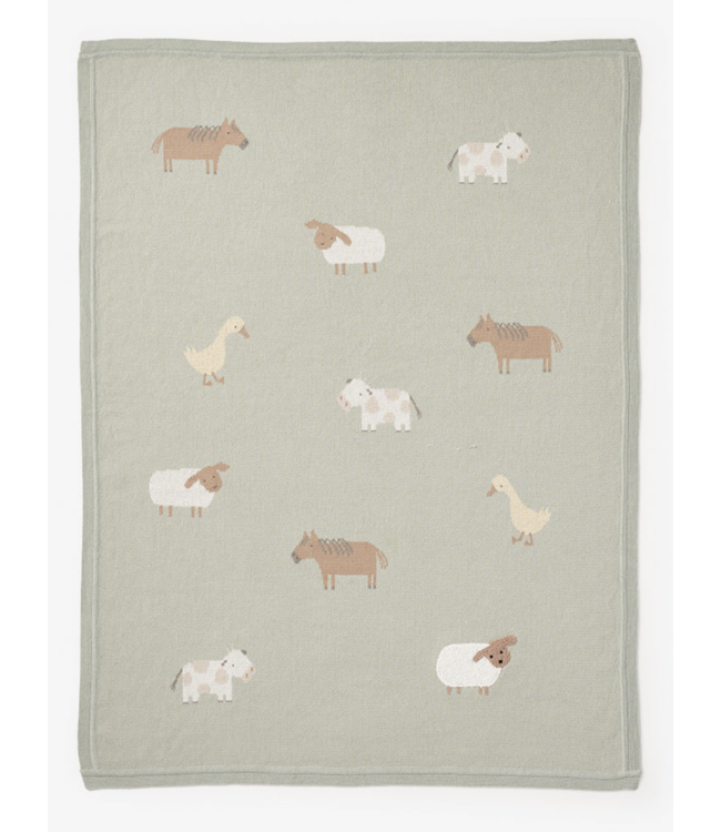 On The Farm Cotton Blanket