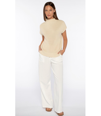 Cap Sleeve Mock Sweater-available in 2 colors