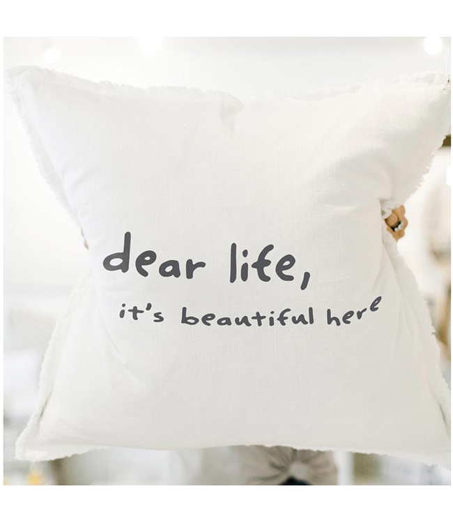 Dear Life Euro Cotton Pillow