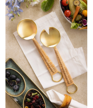 Gauri Kohli Rattan Serving Set