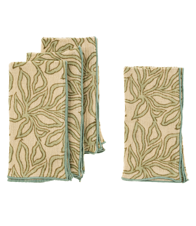 Block Print Napkin(S/4)-available in 3 patterns