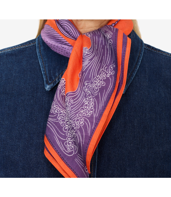 Square Cotton & Silk Scarf-available in 2 patterns