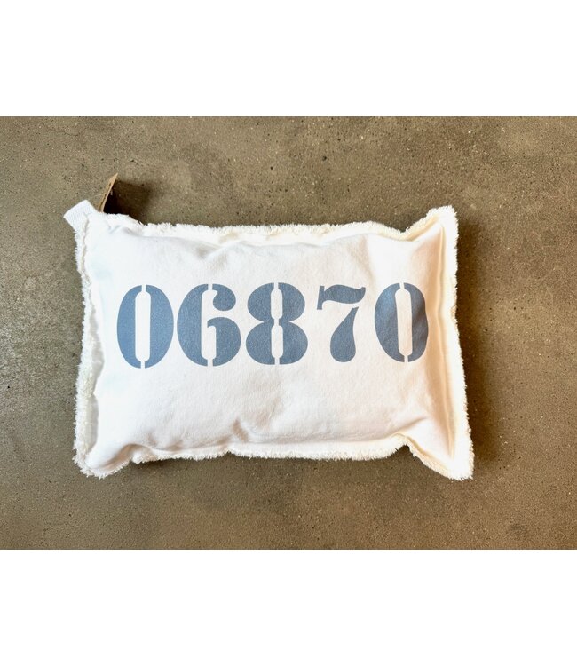 Town Zip Code Pillows-choose from 3 zipcodes