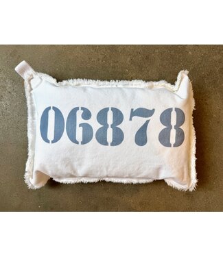 Town Zip Code Pillows-choose from 3 zipcodes