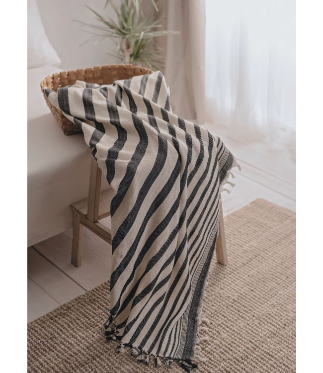 Minimalist Cotton Throw-available in 2 patterns