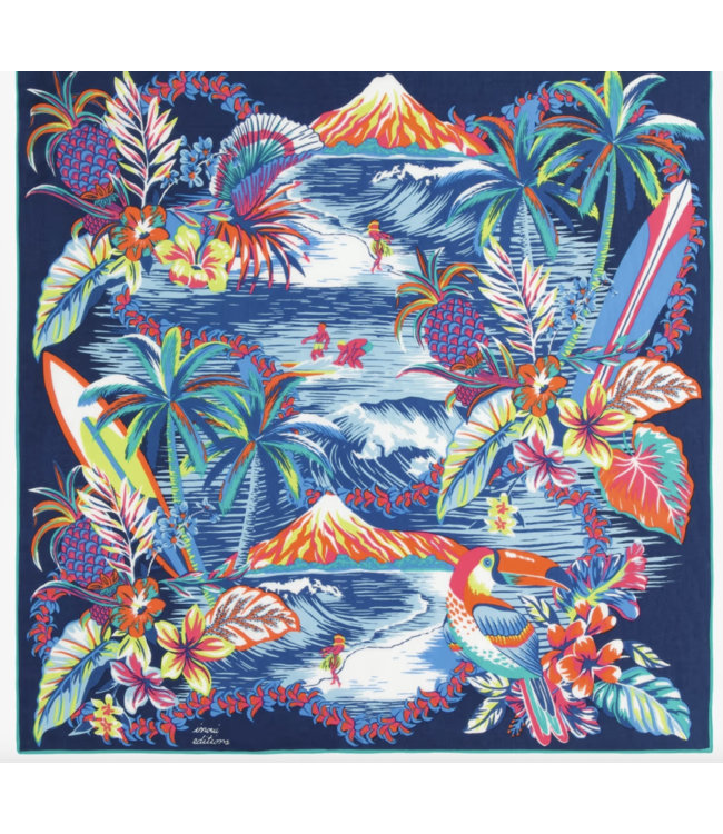 Square Cotton & Silk Scarf