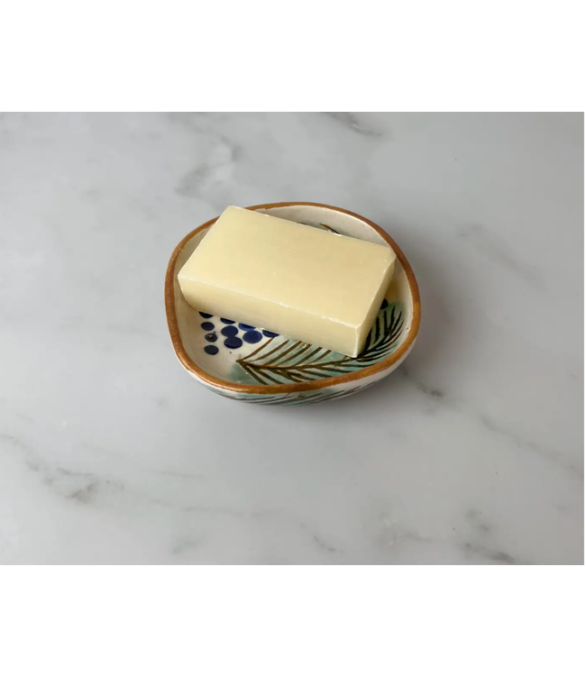 Palm Ceramic Soap Dish