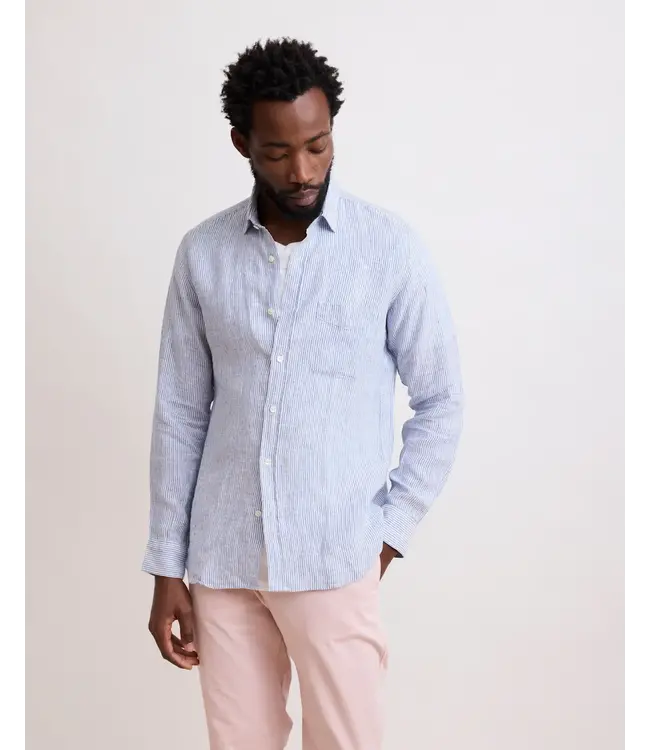 Paul Striped Linen Button Down Shirt
