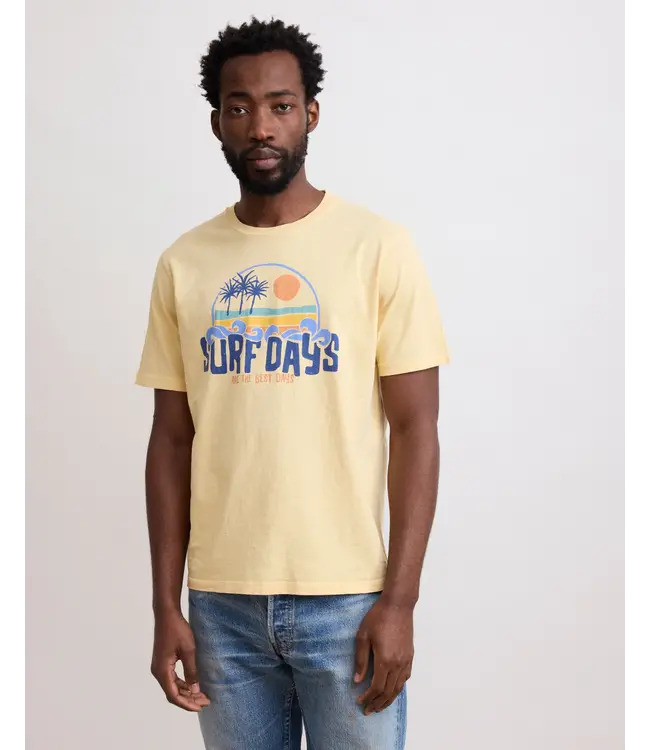 Surf Days Cotton Jersey T-shirt-available in white