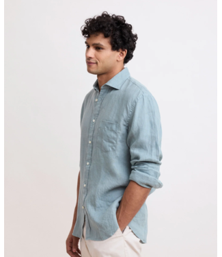 Paul Oyster Linen Button Down Shirt