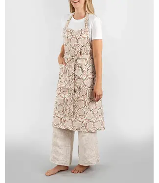 indaba Cotton Block Print Apron-available in 2 prints