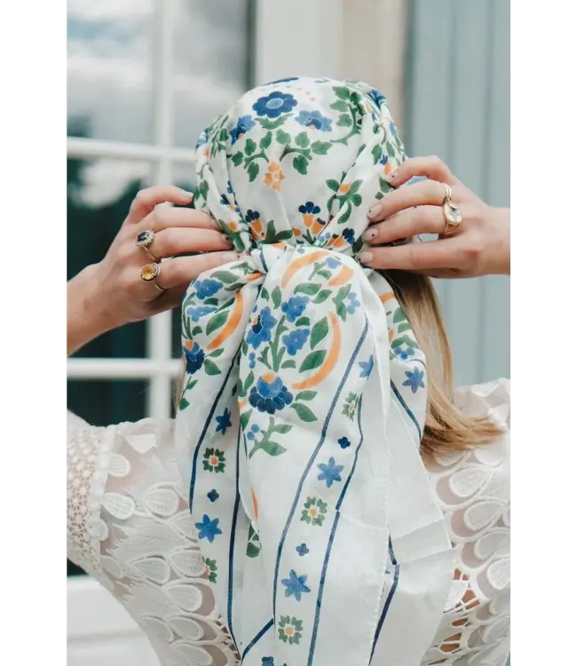 Secret Garden Cotton Scarf-available in 2 colors