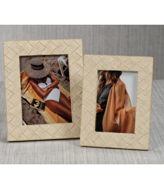 la Bocca Raffia 4X6 Photo Frame