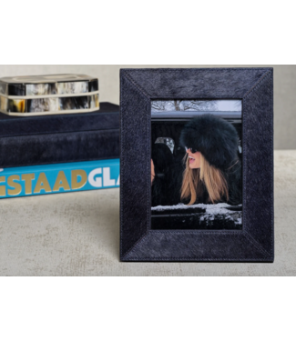 Hair on Hide Leather 5X7 Photo Frame