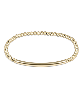 Bliss Bar 3mm GF Bead Bracelet