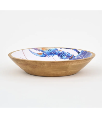 Batela Enameled Wood Lobster Bowl