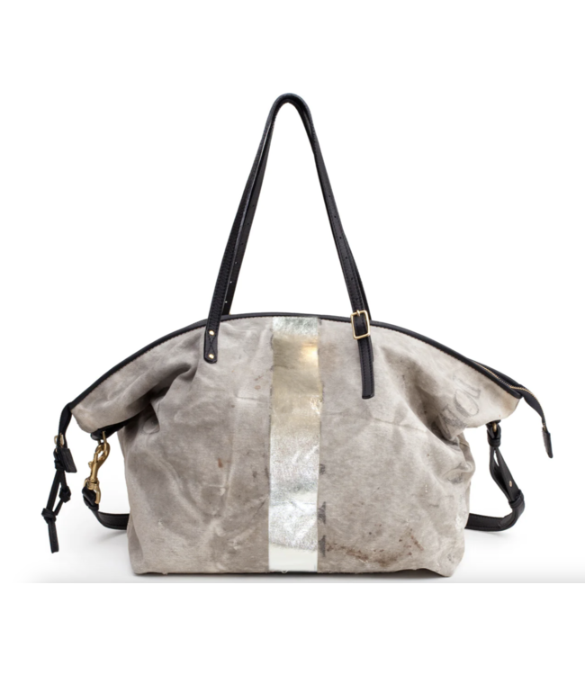 Postal Silver Stripe Crossbody