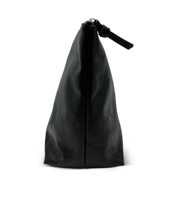 Slick Black Canvas Pouch