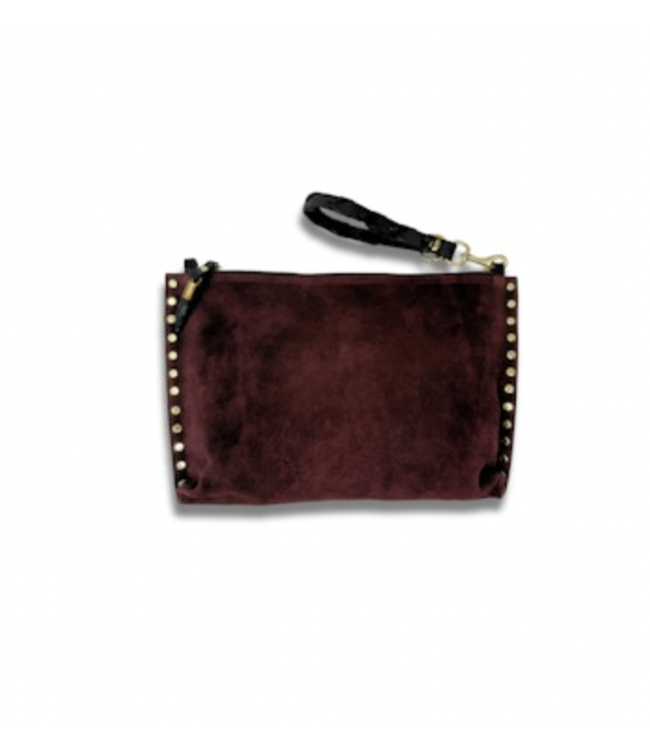 Mabel Suede Clutch