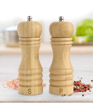 Bamboo Salt & Pepper Shakers