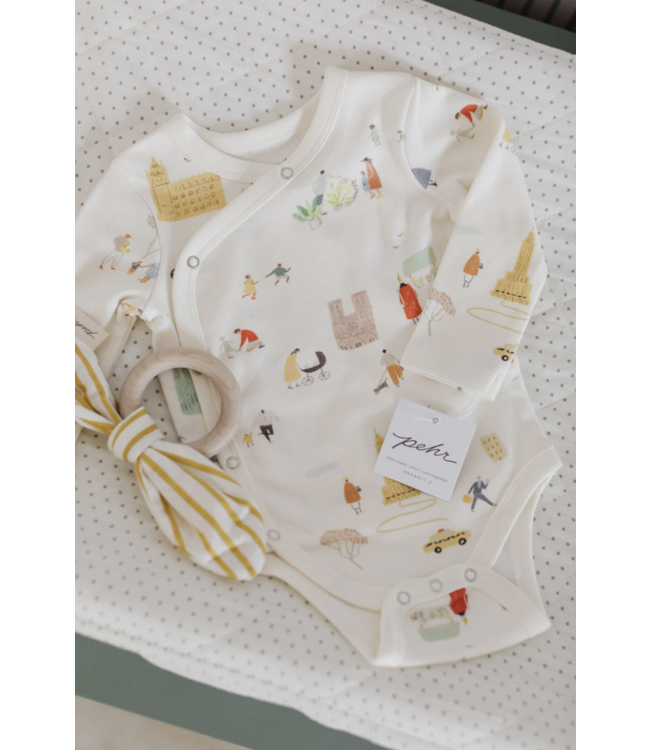 Organic Cotton L/S Kimono One Piece-choose from 2 patterns