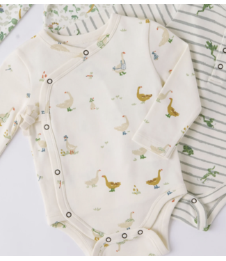 Organic Cotton L/S Kimono One Piece-choose from 2 patterns