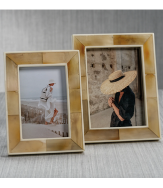 Natural Horn and Bone 4X6 Picture Frame