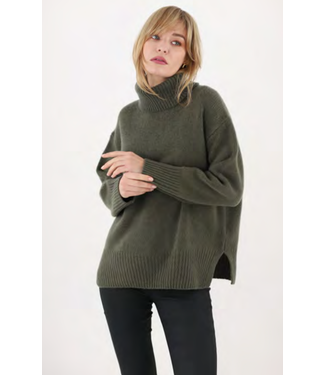 Estheme Cashmere Rolled Neck Sweater-choose from 2 colors