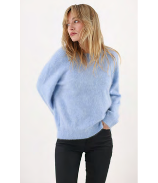 Estheme Brushed Cashmere Crew Sweater