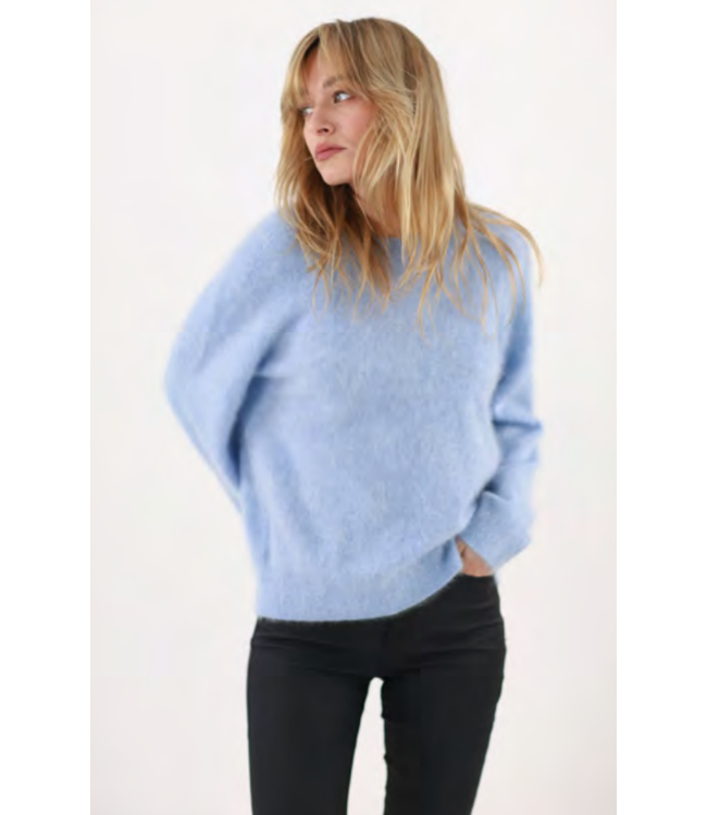 Brushed Cashmere Crew Sweater
