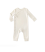 Kimono Organic Cotton Pin Dot Romper-Sea