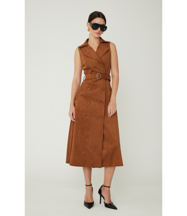 Mae Cognac Dress