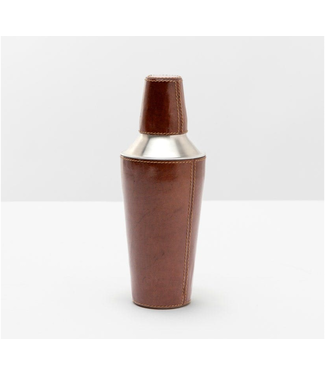 Blue Pheasant Bristol Tobacco Leather Cocktail Shaker Blue Pheasant Bristol Tobacco Leather Cocktail Shaker