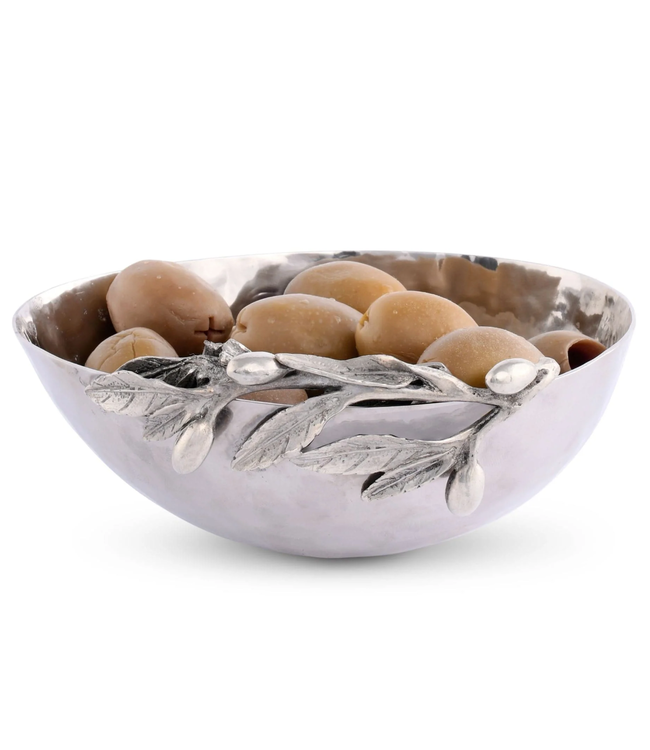 Pewter Olive Serving Bowl
