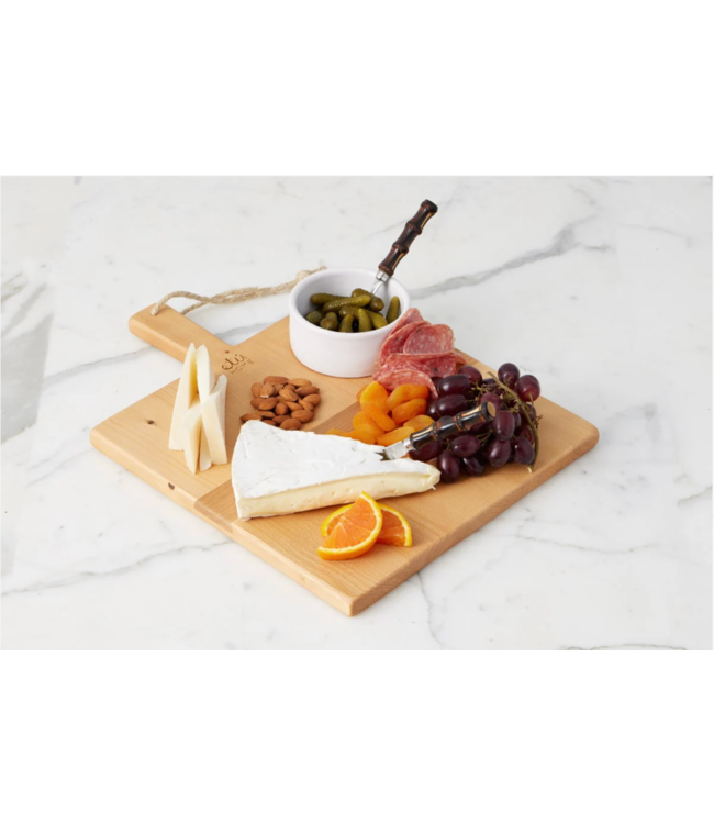 Small Square Pine Charcuterie Board