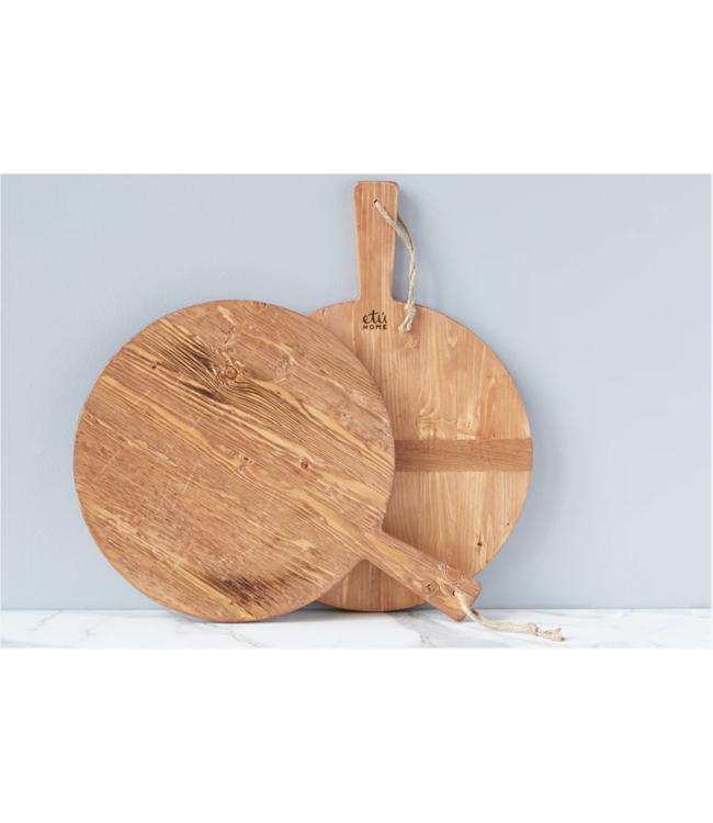 Small Round Pine Charcuterie Board