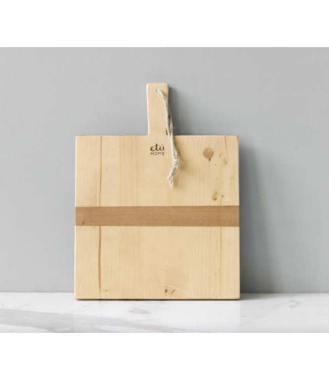 Small Square Pine Charcuterie Board