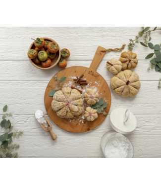 Small Round Pine Charcuterie Board