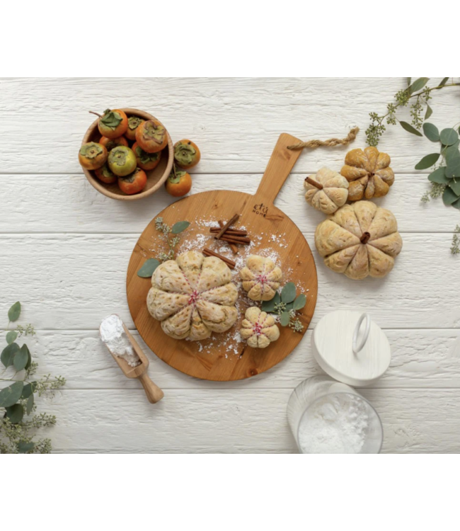 Small Round Pine Charcuterie Board