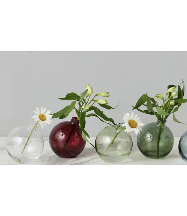 Glass Sphere Bud Vase-available in 2 colors
