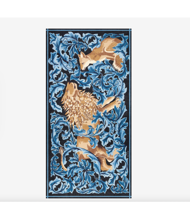 Leonard Wool Blue Scarf