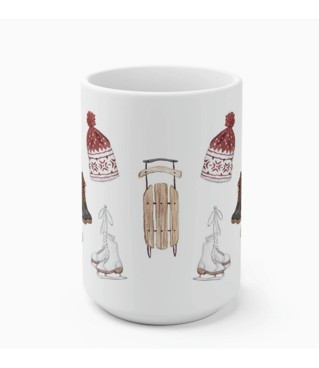 Winter Ceramic Mug-choose form 2 patterns